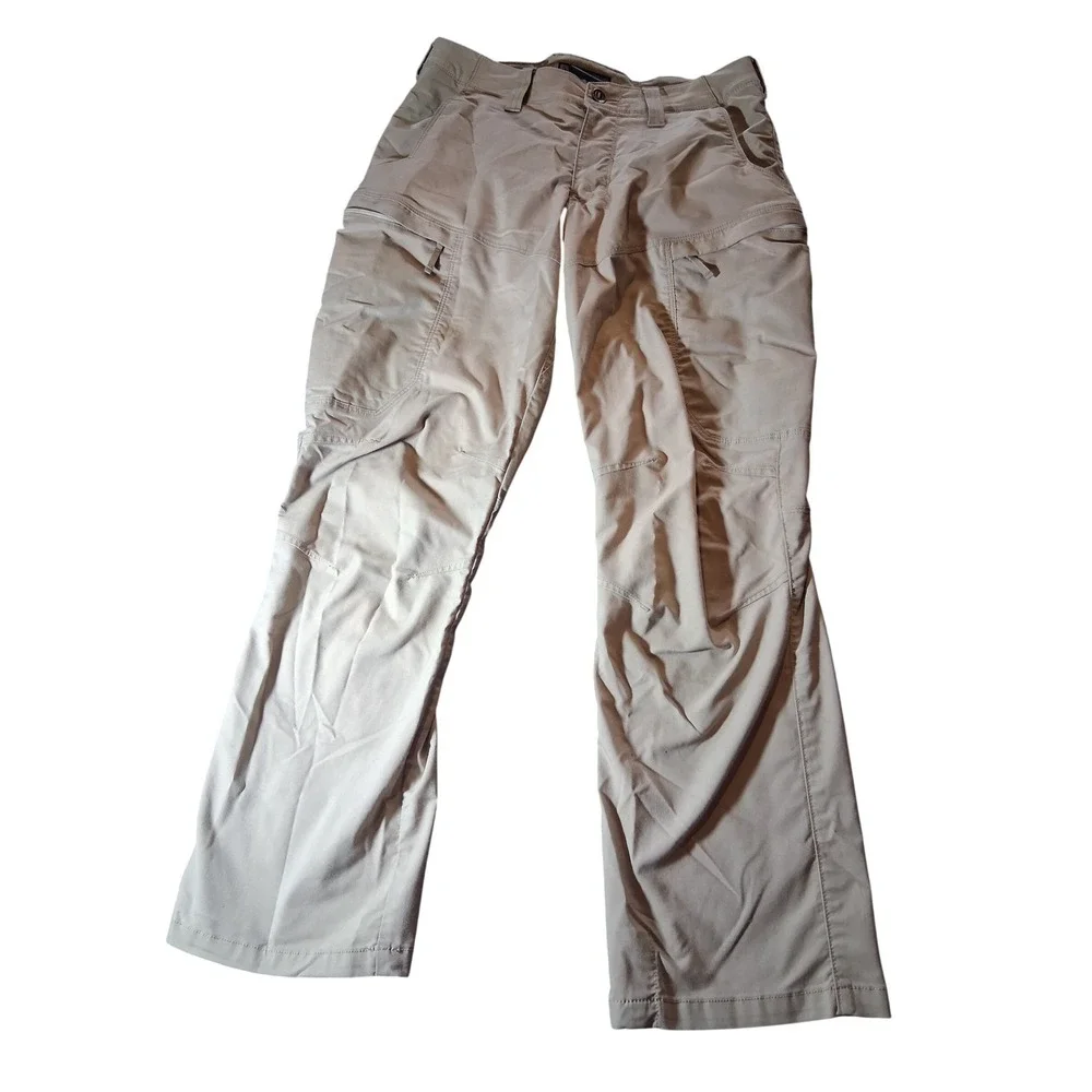 5.11 Tactical Apex Men Khaki Tan Cargo Pants Multi-Pocket Work Hiking 33x30